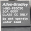 Used Allen Bradley 1492-FB3C30 Fuse Holder 3-Poles,Class CC Type, 30A, 600VAC/DC