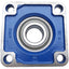 Used SKF F4B 108-RM Set Screw Locking 4-Bolt Square Flange Bearing Unit, ø1-1/2"