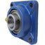 Used SKF F4B 108-RM Set Screw Locking 4-Bolt Square Flange Bearing Unit, ø1-1/2"