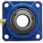Used SKF F4B 108-RM Set Screw Locking 4-Bolt Square Flange Bearing Unit, ø1-1/2"