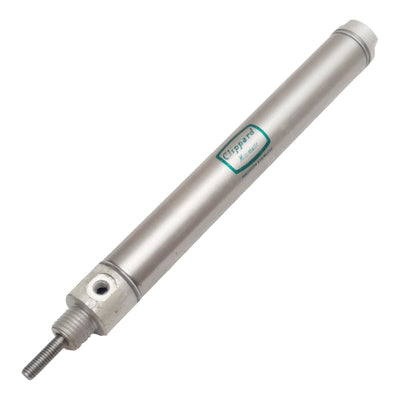 Used Clippard SDR-10-4 Pneumatic Cylinder, ø5/8in Bore, 4in Stroke, #10-32, 250psi