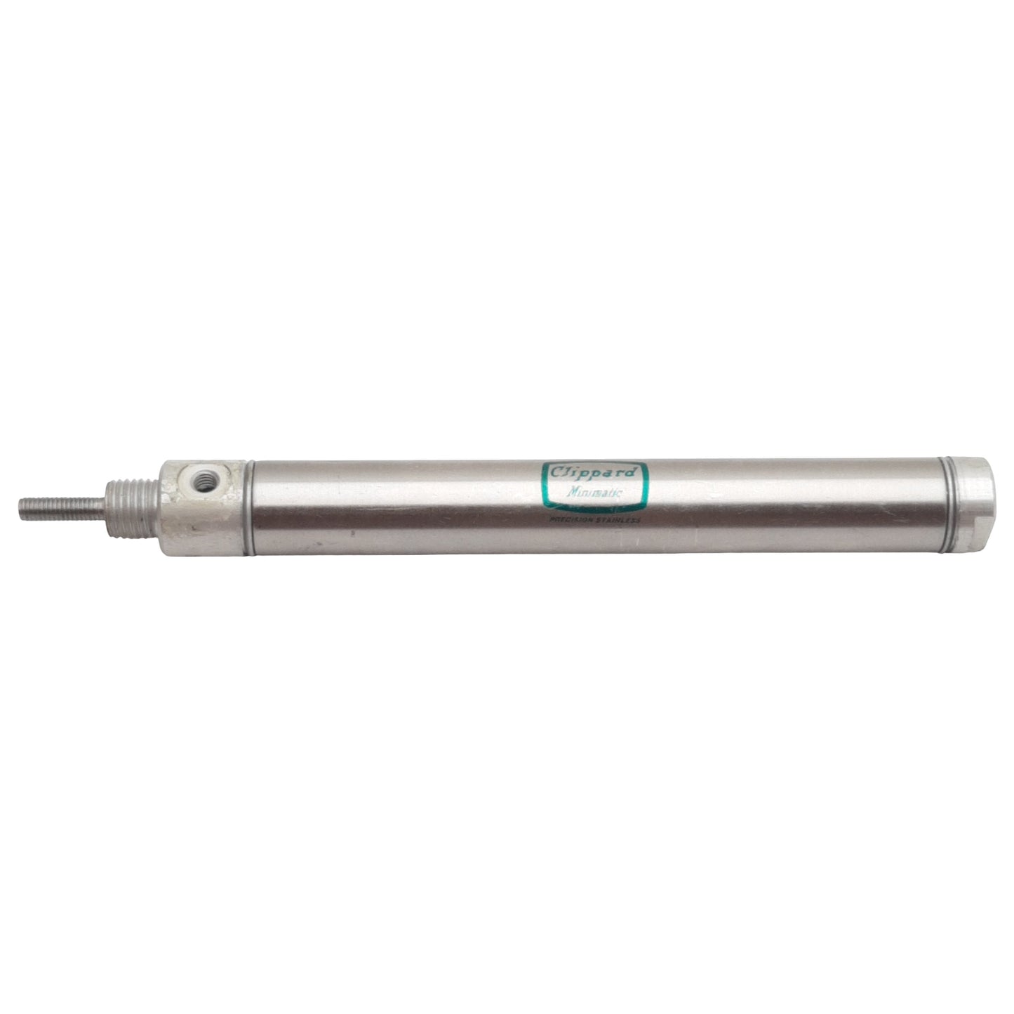 Used Clippard SDR-10-4 Pneumatic Cylinder, ø5/8in Bore, 4in Stroke, #10-32, 250psi