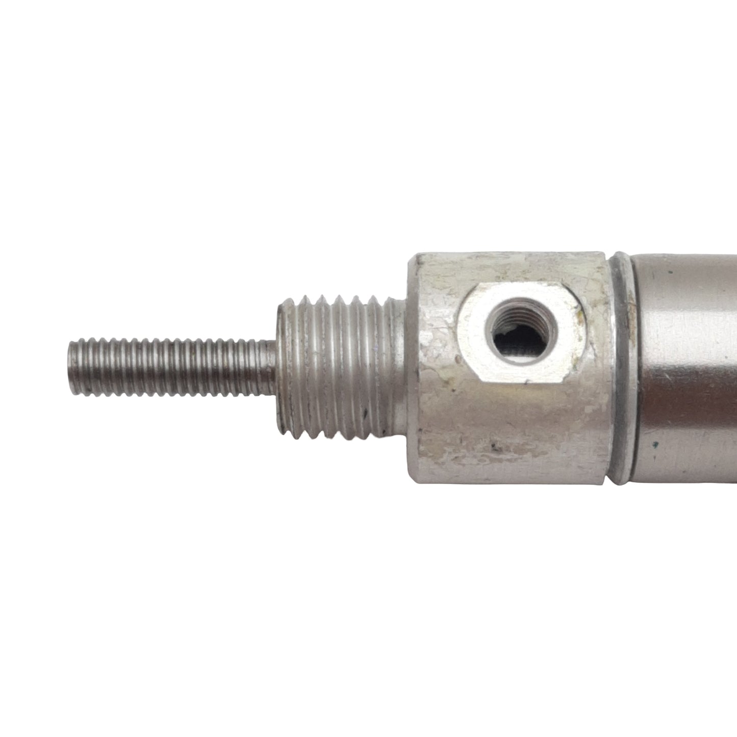 Used Clippard SDR-10-4 Pneumatic Cylinder, ø5/8in Bore, 4in Stroke, #10-32, 250psi
