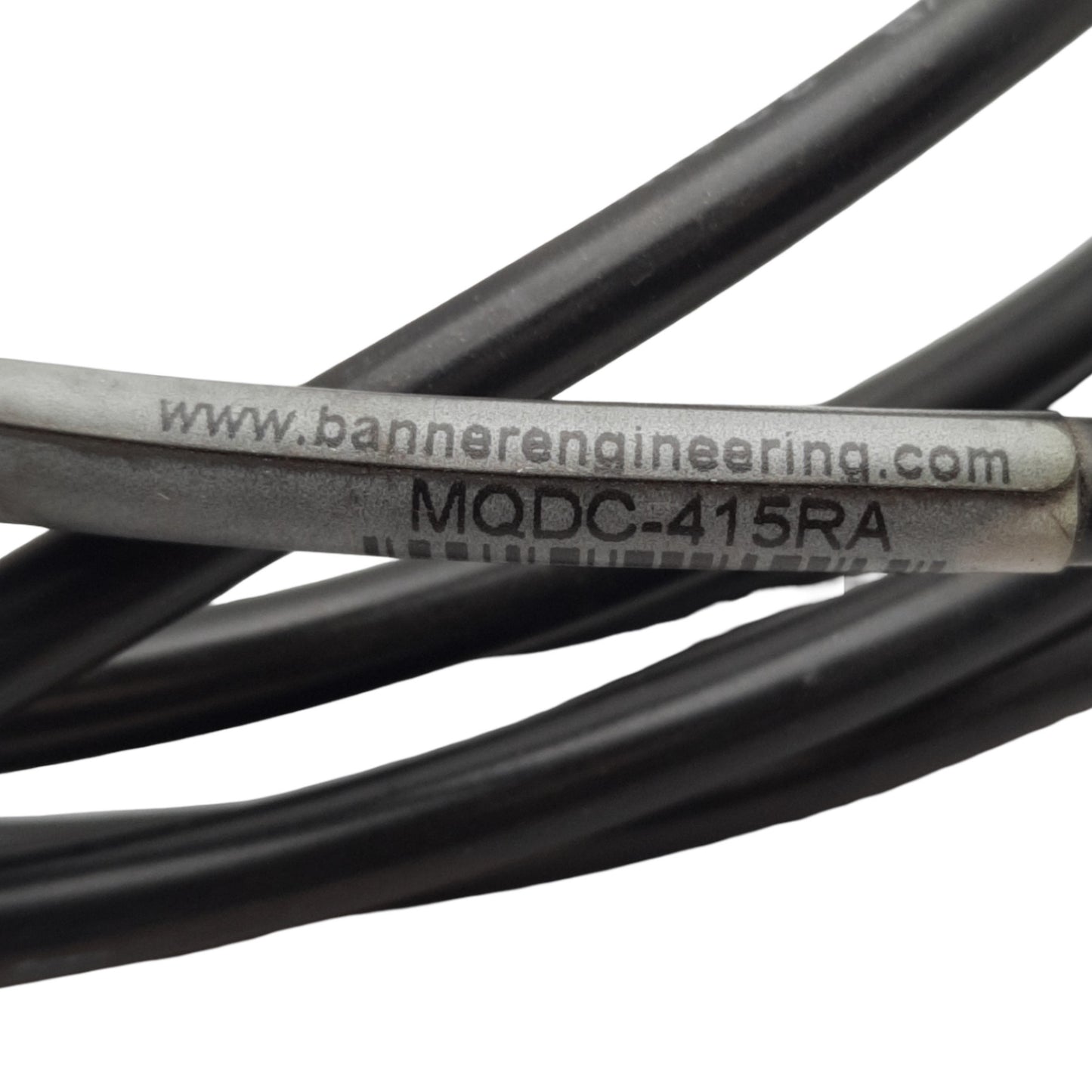 Used Lot of 2 Banner MQDC-415RA Euro-Style Cable, Right-Angle, M12 4-Pin, 2.5m