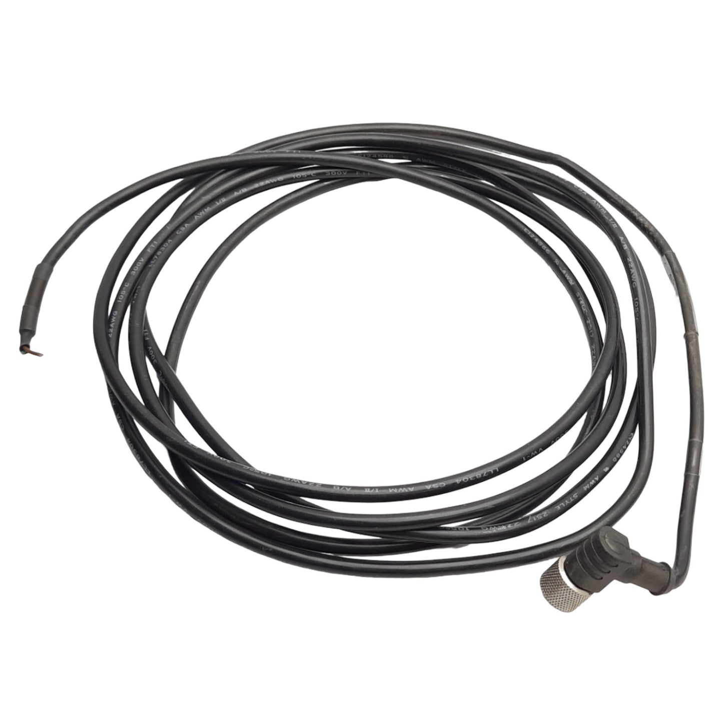 Used Lot of 2 Banner MQDC-415RA Euro-Style Cable, Right-Angle, M12 4-Pin, 2.5m
