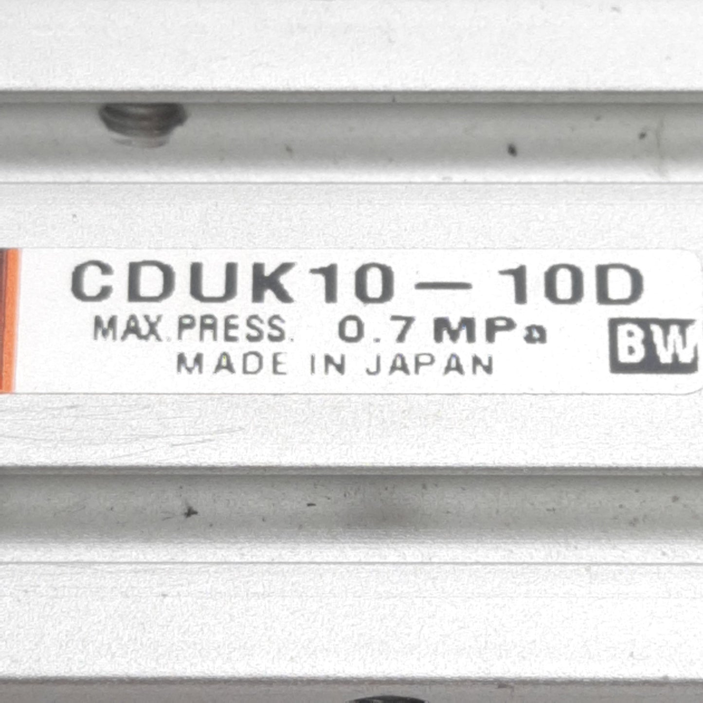 Used SMC CDUK10-10D Pneumatic Cylinder, ø10mm Bore, 10mm Stroke, M5, 0.7MPa