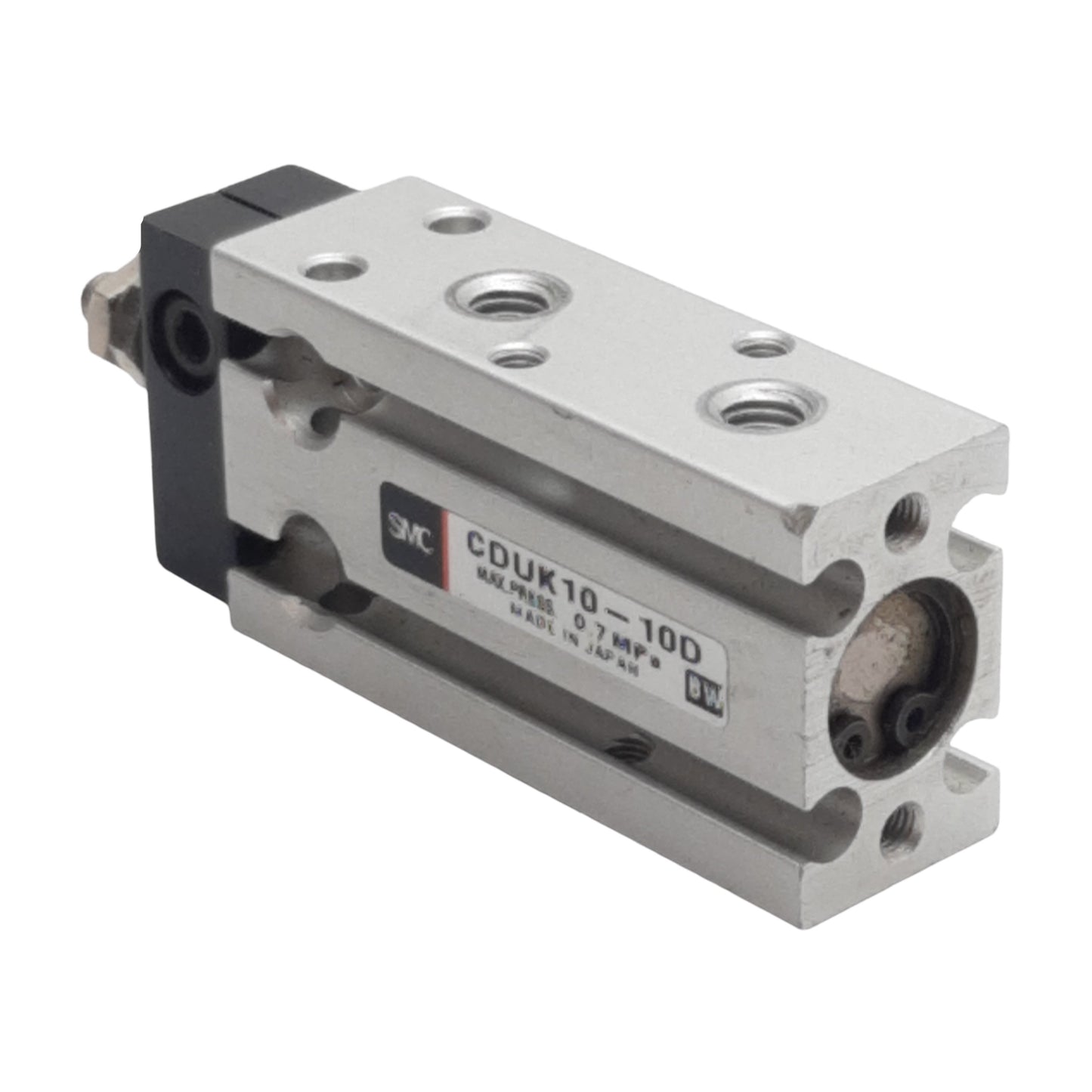 Used SMC CDUK10-10D Pneumatic Cylinder, ø10mm Bore, 10mm Stroke, M5, 0.7MPa