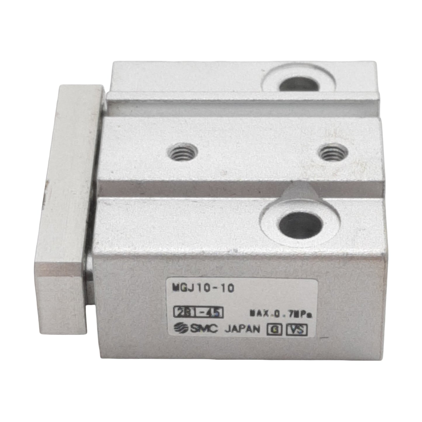 Used SMC MGJ10-10 Compact Guided Cylinder, ø10mm Bore, 10mm Stroke, M3, 0.7MPa