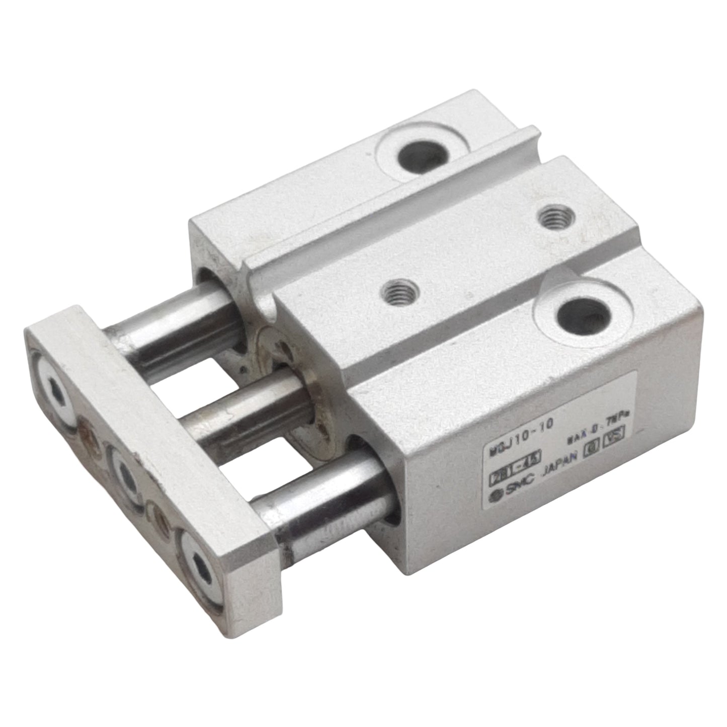 Used SMC MGJ10-10 Compact Guided Cylinder, ø10mm Bore, 10mm Stroke, M3, 0.7MPa
