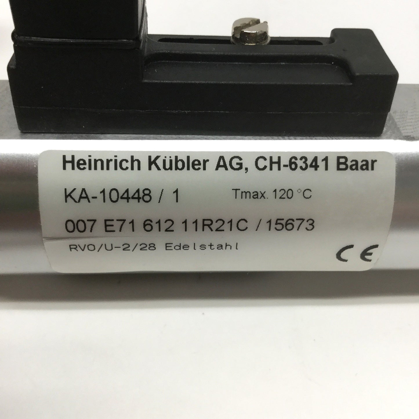 Used Heinrich Kubler RVO/U-2/28 Flow Monitor/Indicator, 12-28L/min Water, 3A 230V
