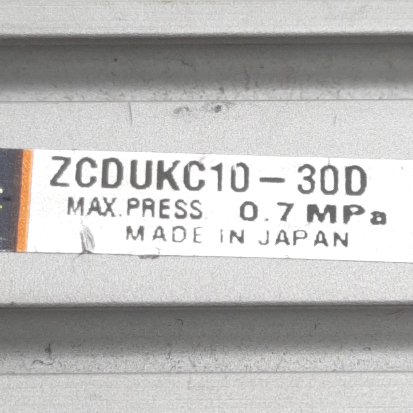 Used SMC ZCDUKC10-30D Pneumatic Cylinder, ø10mm Bore, 30mm Stroke, M5, 0.7MPa