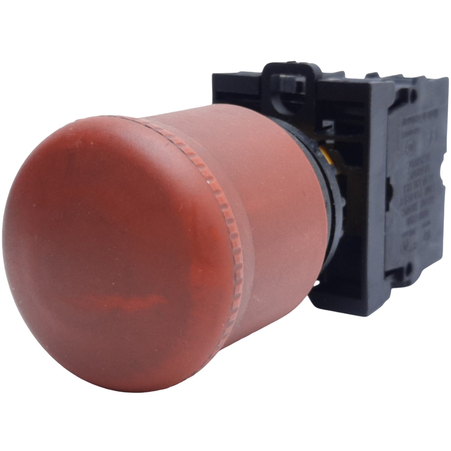 Used Eaton Moeller M22-PV-K01 Emergency Stop Push Button, 1 N.C, ø22mm, 600VAC at 5A