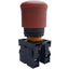 Used Eaton Moeller M22-PV-K01 Emergency Stop Push Button, 1 N.C, ø22mm, 600VAC at 5A