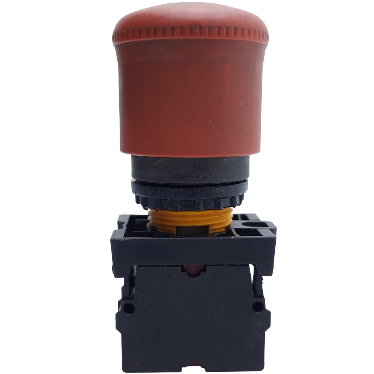 Used Eaton Moeller M22-PV-K01 Emergency Stop Push Button, 1 N.C, ø22mm, 600VAC at 5A