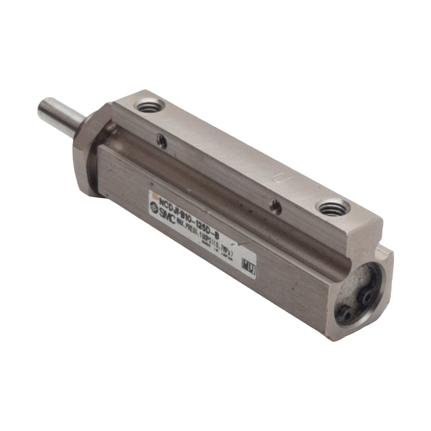 Used SMC NCDJPB10-125D-B Pneumatic Pin Cylinder, ø3/8in Bore, 1-1/4in Stroke, 0.7MPa