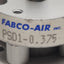 Used Fabco-Air PSD1-0.375 Pneumatic Cylinder, ø1/2" Bore, 3/8" Stroke, #10-32, 200psi