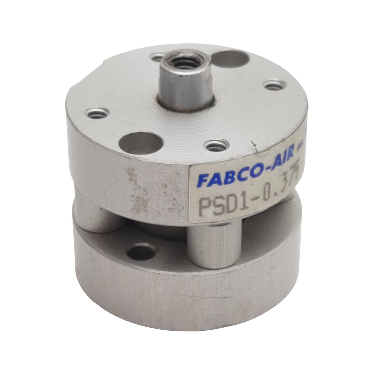Used Fabco-Air PSD1-0.375 Pneumatic Cylinder, ø1/2" Bore, 3/8" Stroke, #10-32, 200psi