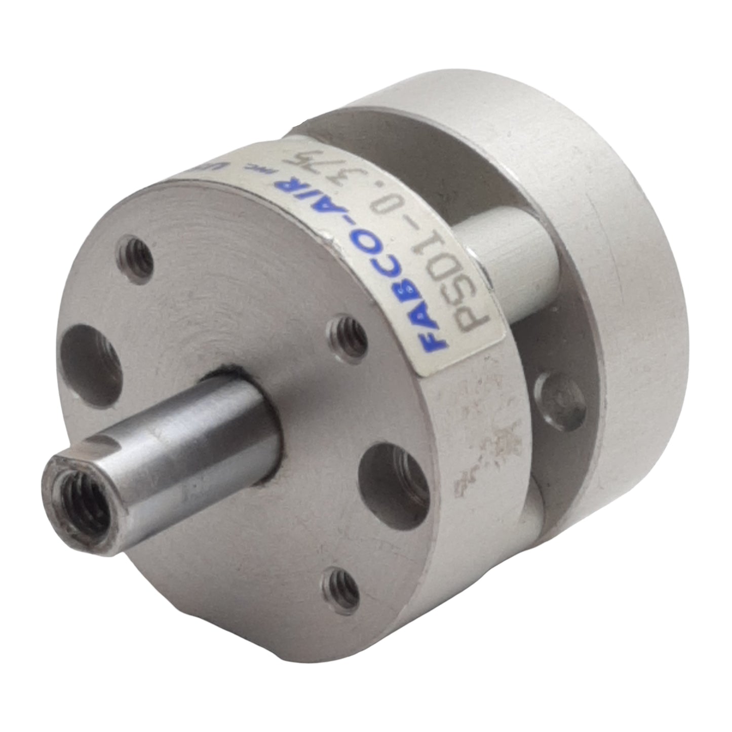 Used Fabco-Air PSD1-0.375 Pneumatic Cylinder, ø1/2" Bore, 3/8" Stroke, #10-32, 200psi