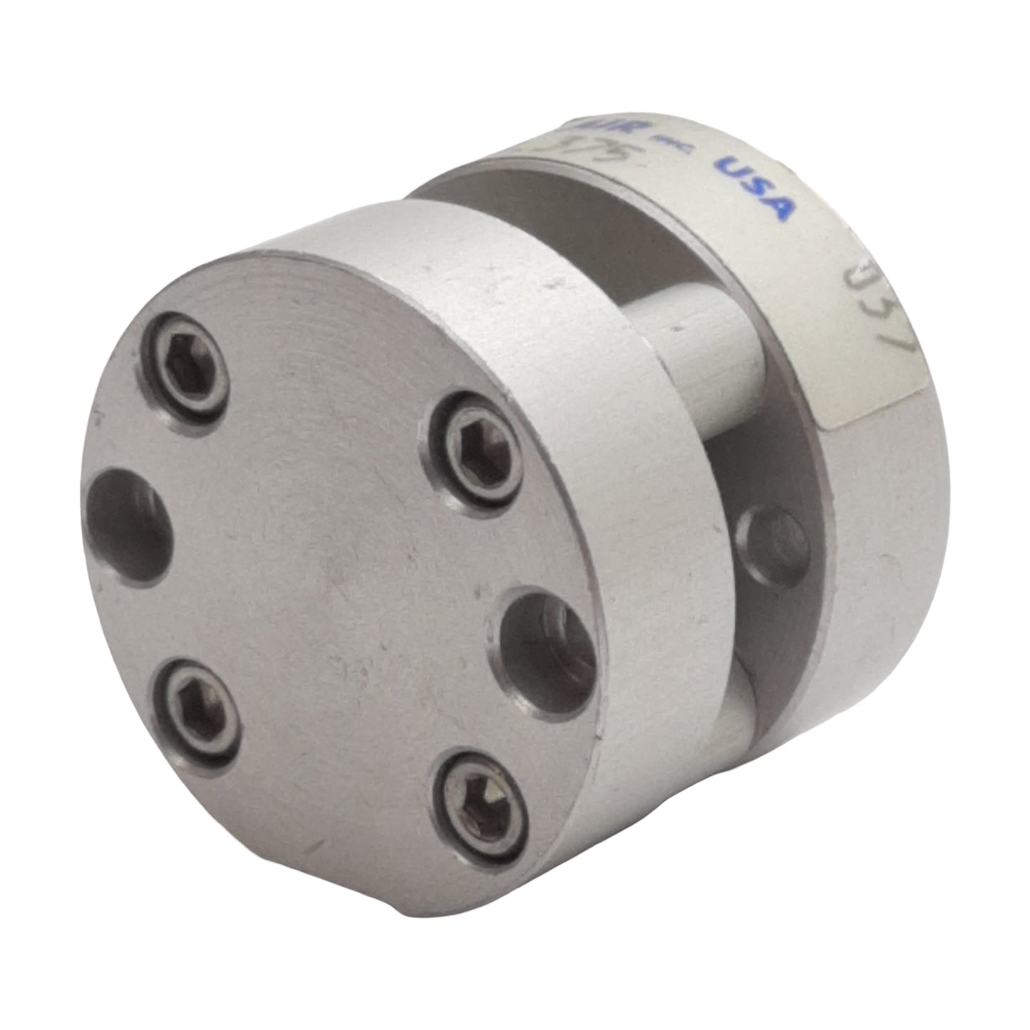 Used Fabco-Air PSD1-0.375 Pneumatic Cylinder, ø1/2" Bore, 3/8" Stroke, #10-32, 200psi