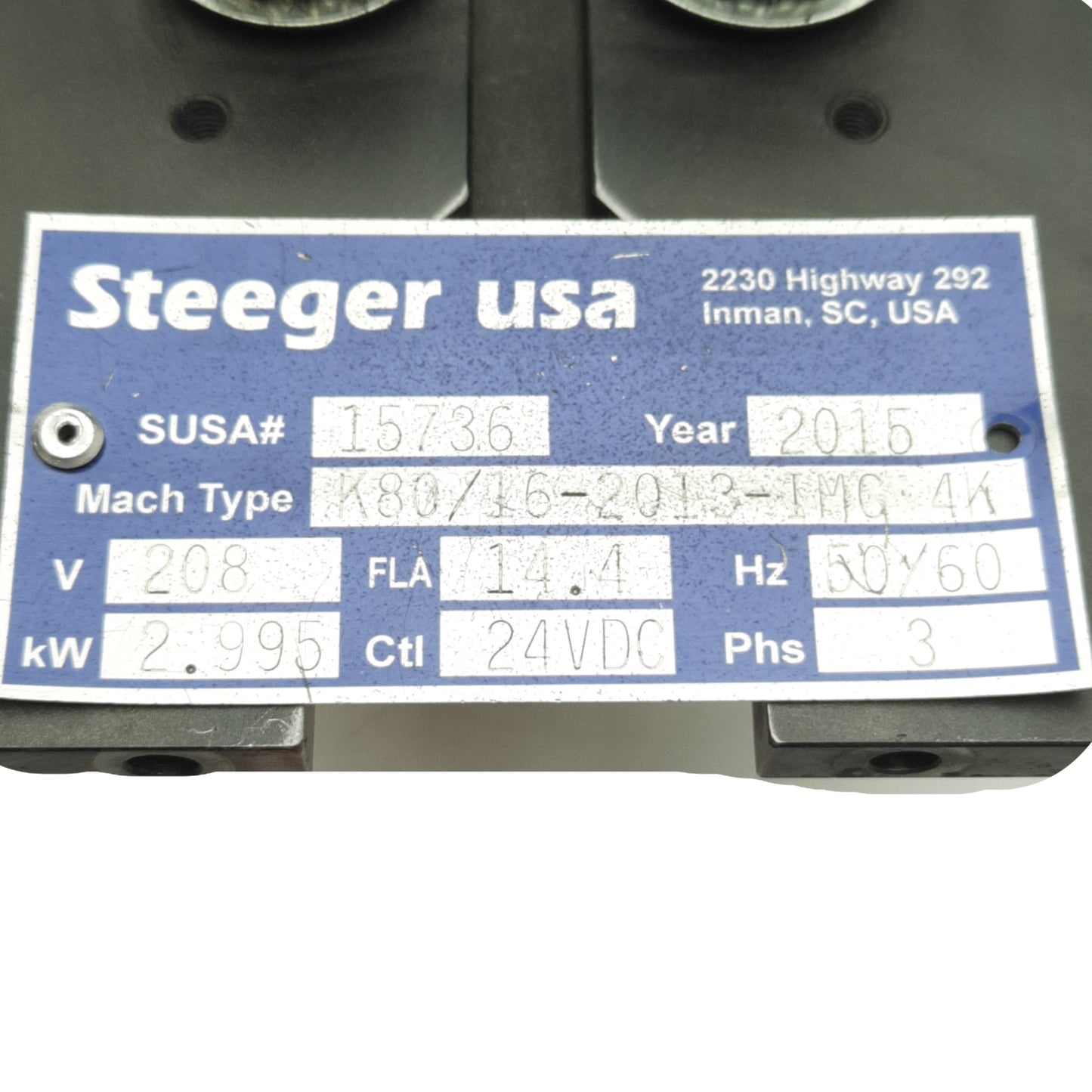Used Steeger 16 Tension Pulley System For K80/16-2013-IMC 4K Braiding Machine