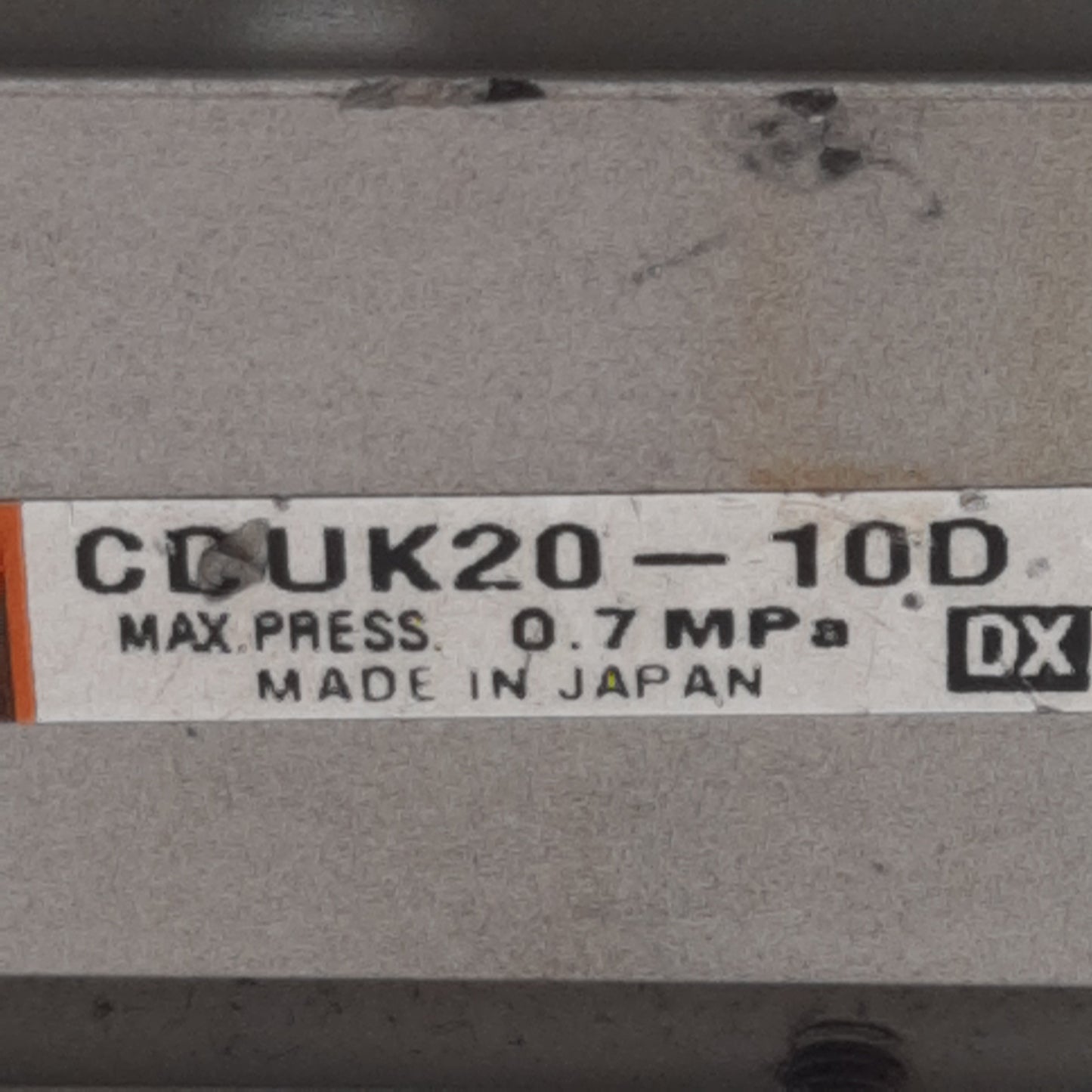 Used SMC CDUK20-10D Pneumatic Cylinder, ø20mm Bore, 10mm Stroke, M5, 0.7MPa