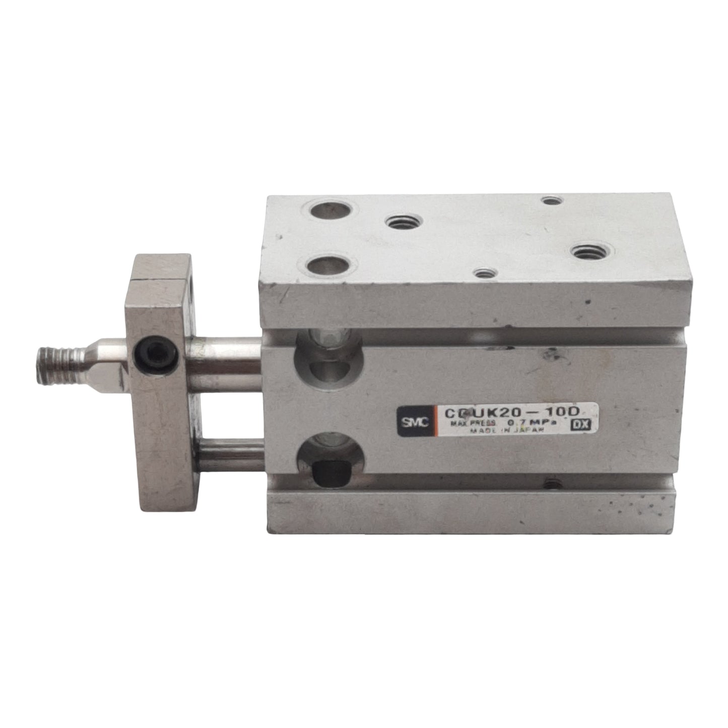 Used SMC CDUK20-10D Pneumatic Cylinder, ø20mm Bore, 10mm Stroke, M5, 0.7MPa