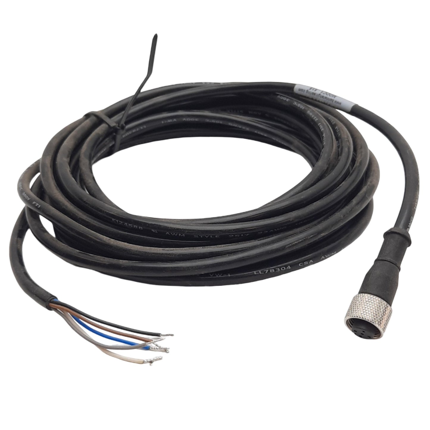 Used Banner Engineering MQDC1-515 Cordset 5-Pin M12 Female to Flying Leads, 15FT