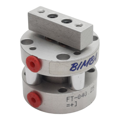 Used Bimba FT-040.25 FLAT-II Pneumatic Cylinder, ø3/4in Bore, 1/4in Stroke, #10-32