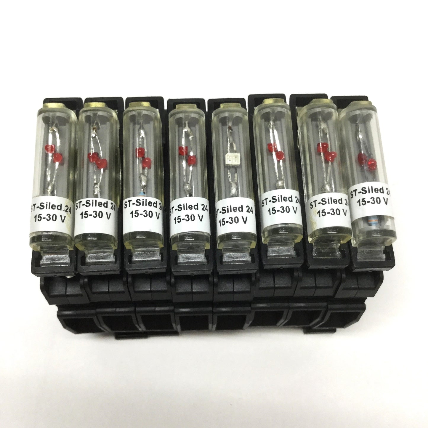 Used Lot of 8 Phoenix USIG Modular Fuse Terminal Blocks w/ST-SILED 24V Plug 6.3A 400V