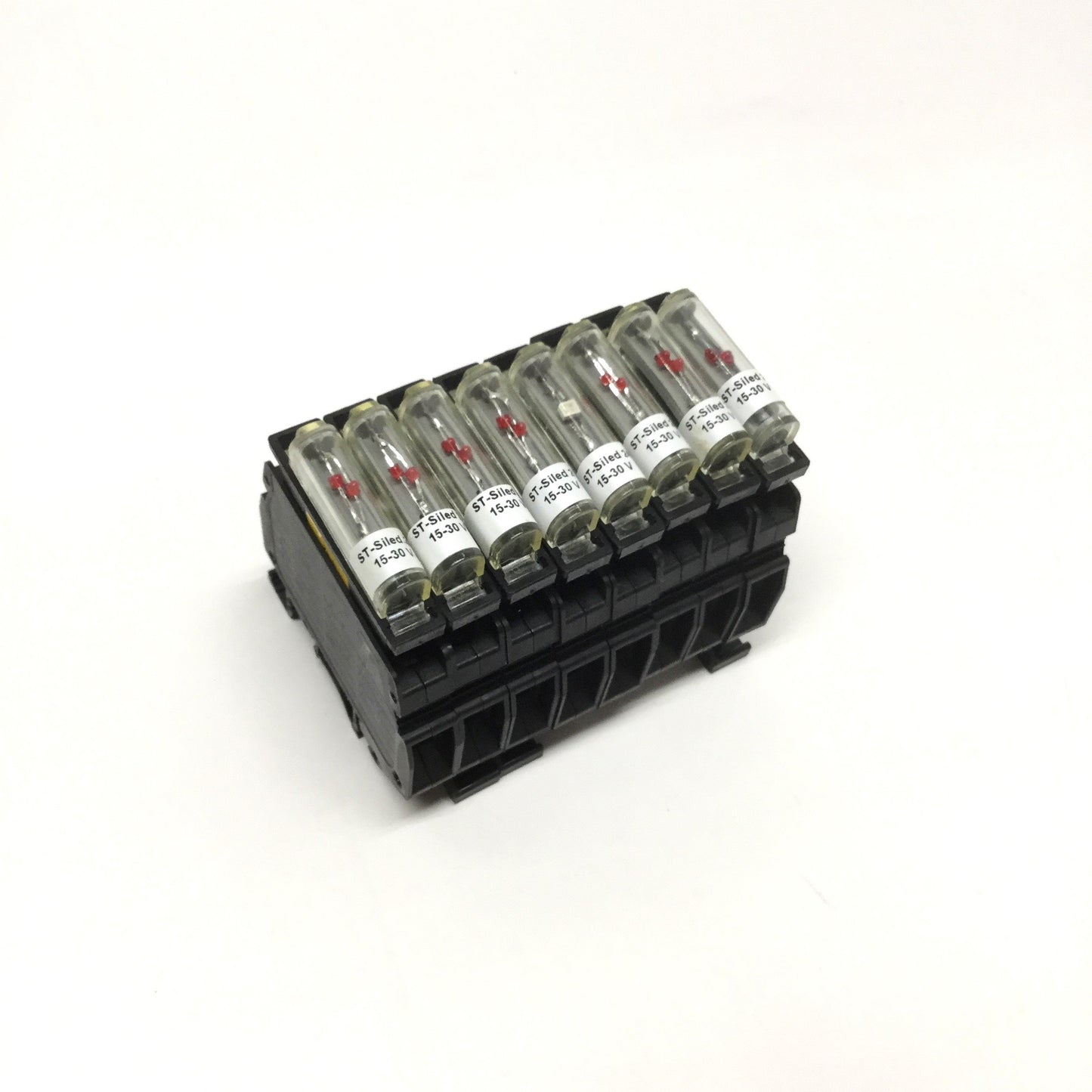 Used Lot of 8 Phoenix USIG Modular Fuse Terminal Blocks w/ST-SILED 24V Plug 6.3A 400V