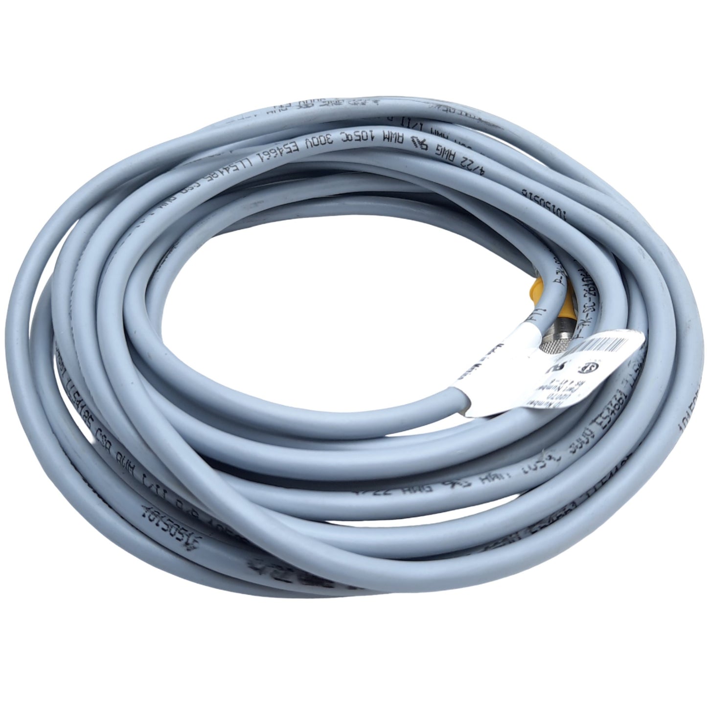 Used Turck RS 4.4T-6 Actuator Sensor Cable M12 Male Straight 4-Pin to Bare End, 6m
