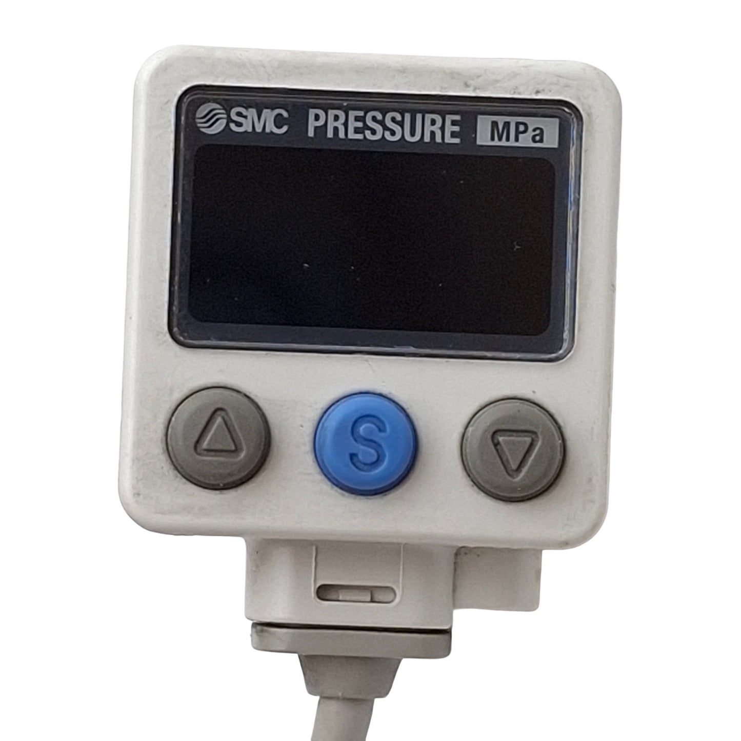 Used SMC ISE40A-01-V Digital Pressure Switch -0.1~1.0MPa PNP M8 3-Pin 12-24VDC 1/8NPT