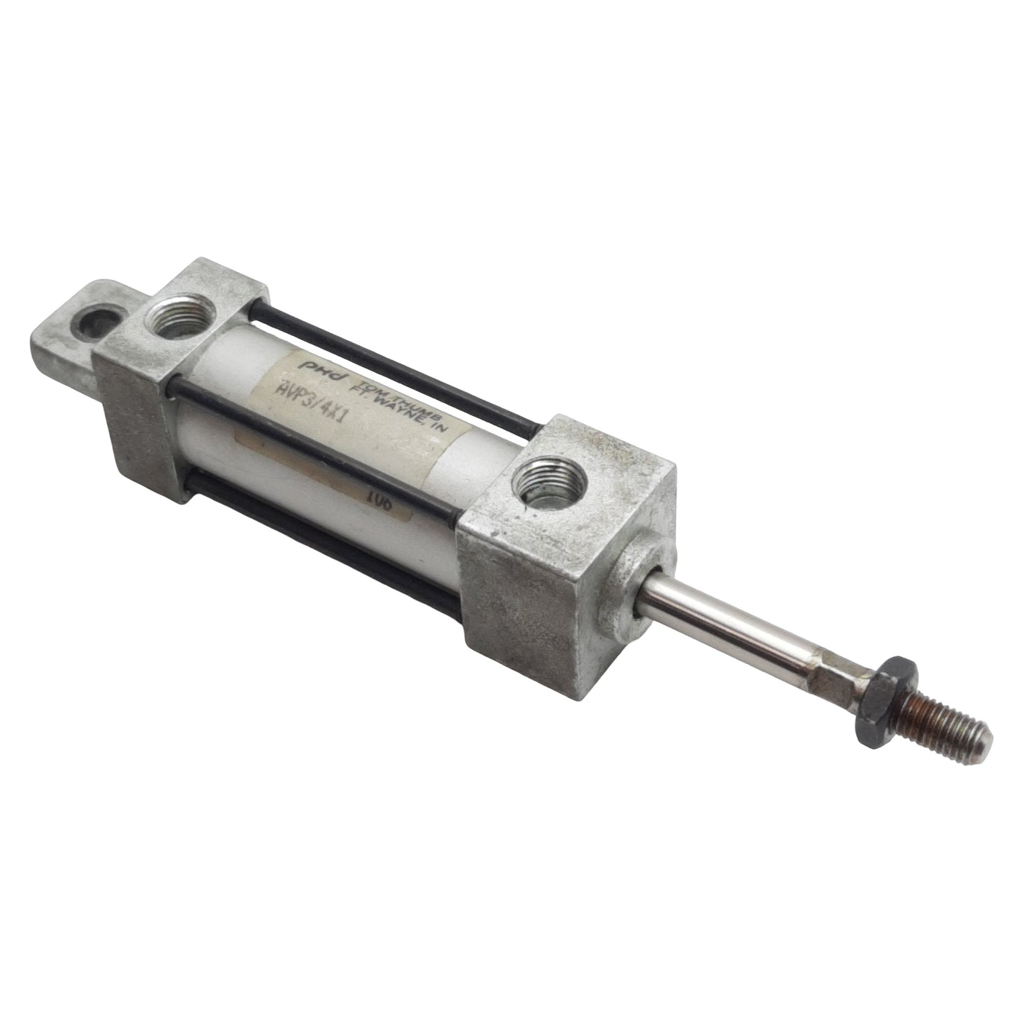 Used PHD AVP3/4X1 Pneumatic Cylinder, ø3/4in Bore, 1in Stroke, 1/8in NPT, 150psi