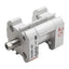 Used SMC NCQ7B056-025T Pneumatic Cylinder, ø0.56in Bore, 0.25in Stroke, M5, 1.37MPa