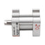 Used SMC NCQ7B056-025T Pneumatic Cylinder, ø0.56in Bore, 0.25in Stroke, M5, 1.37MPa