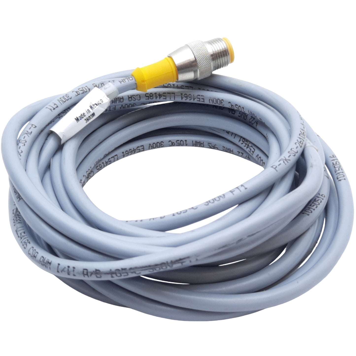 Used Turck RS 4.4T-6 Actuator Sensor Cable M12 Male Straight 4-Pin to Single End, 4m