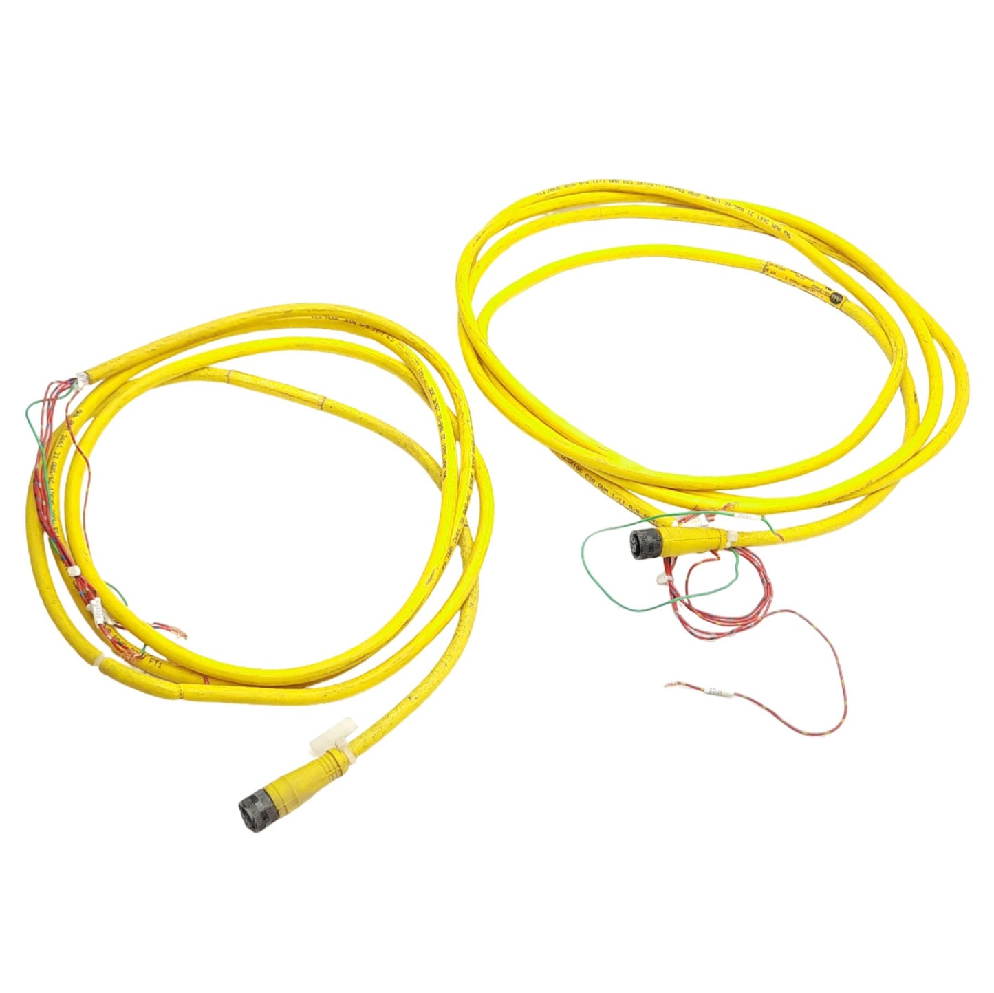 Used Lot of 2 Allen Bradley 889R-F6ACA-2 AC Micro Cordset 250VAC 4A, M12 6-Pin Female