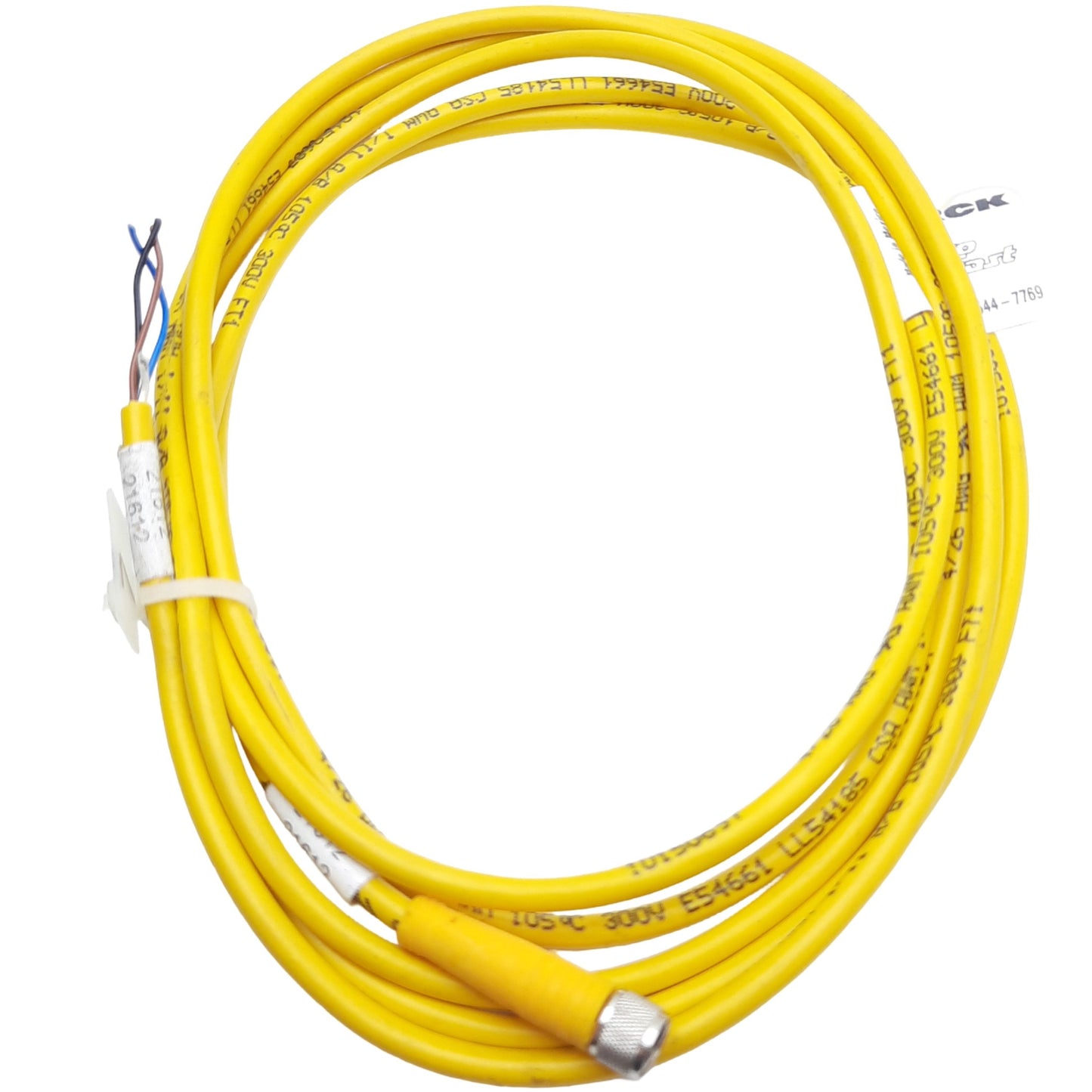 Used Lot of 2 Turck PKG 4M-4 Sensor Cordset M8 Female to Flying Leads, *Cut to 2m*