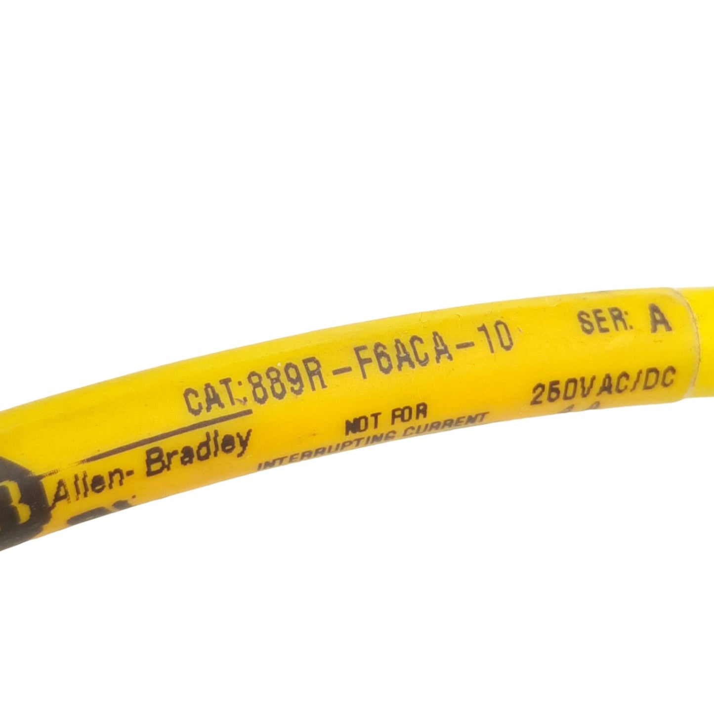 Used Allen Bradley 889R-F6ACA-5 AC Micro Cordset 250VAC 4A, M12 6-Pin Female