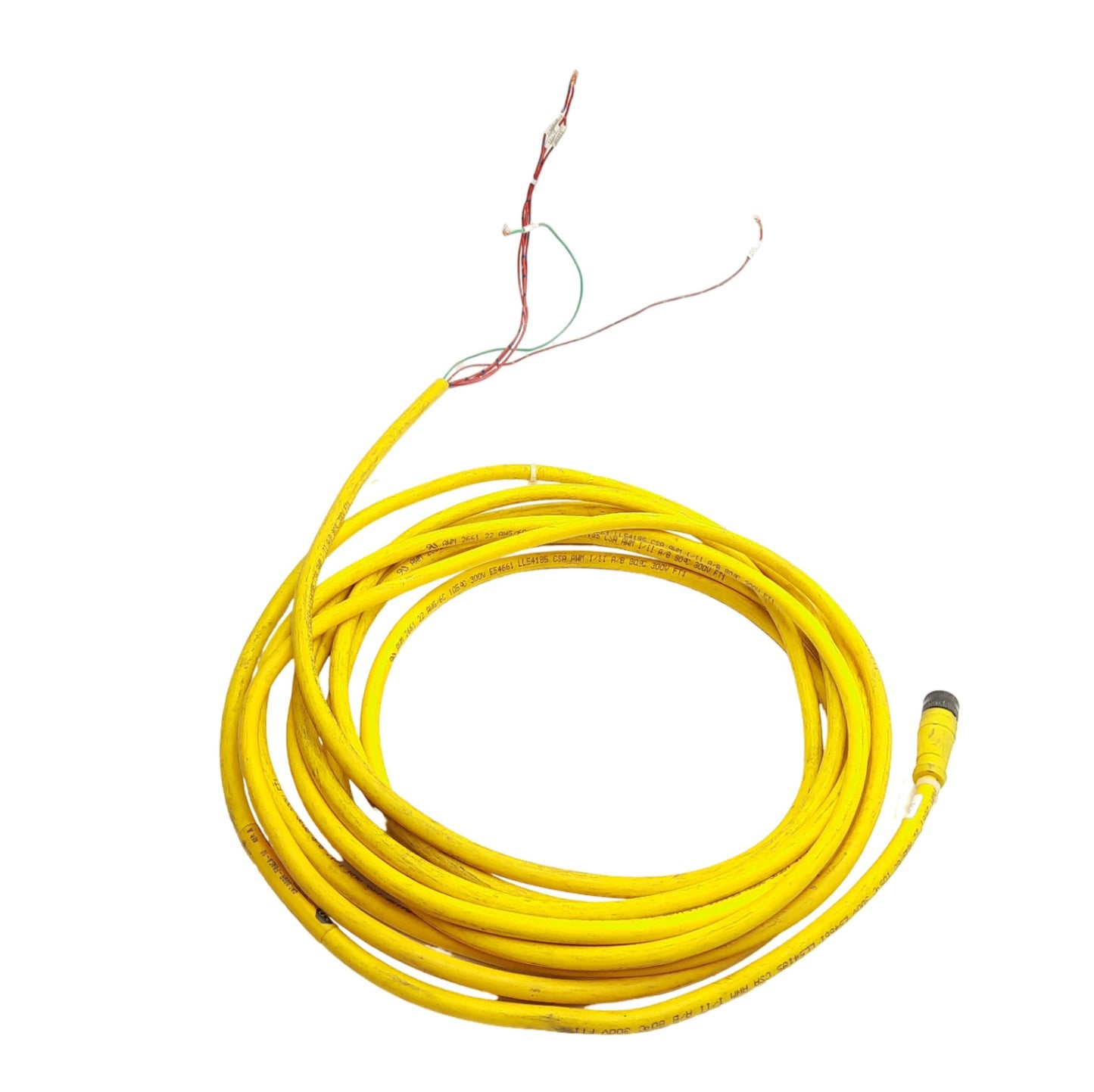 Used Allen Bradley 889R-F6ACA-5 AC Micro Cordset 250VAC 4A, M12 6-Pin Female