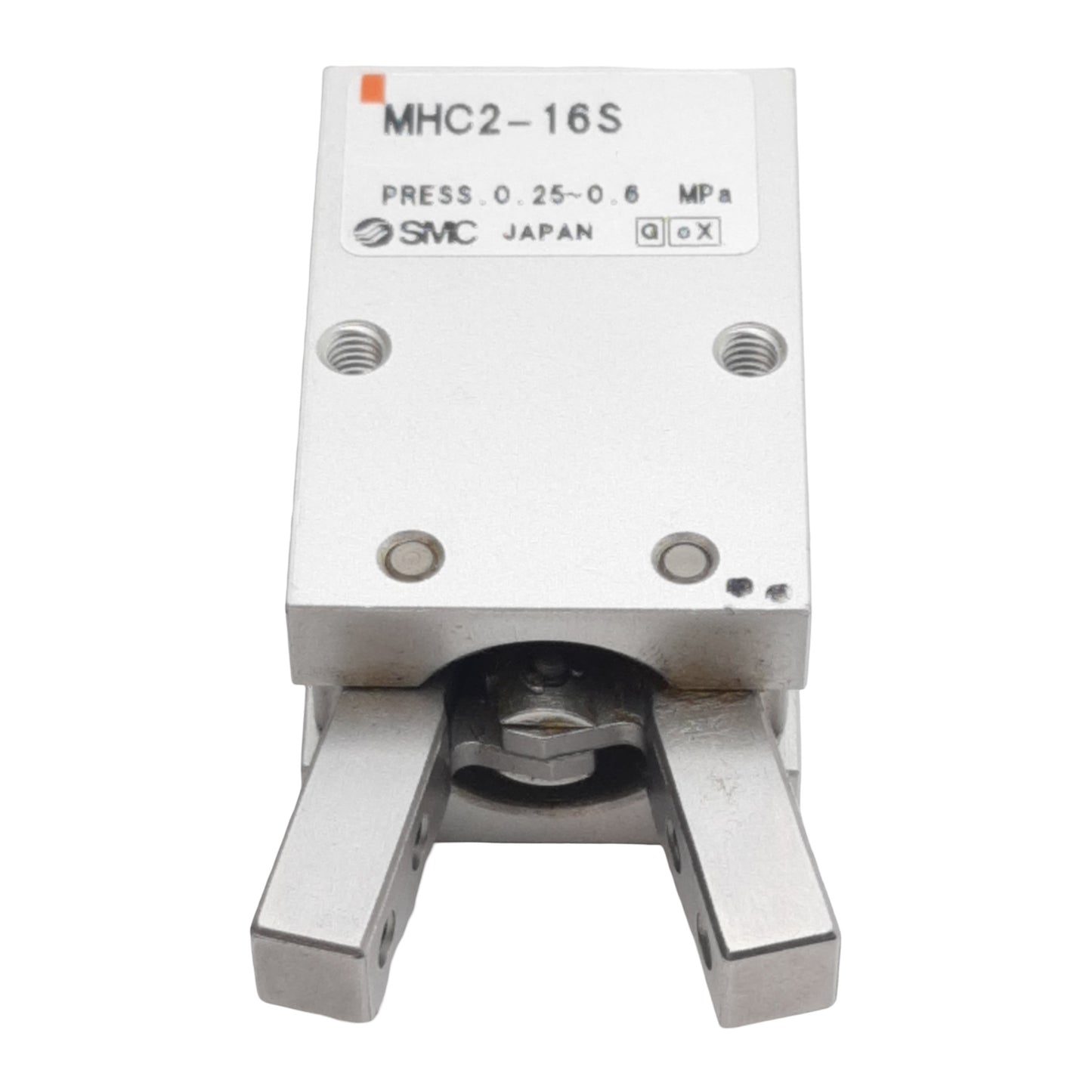 Used SMC MHC2-16S Pneumatic Angular Gripper, ø16mm Bore, 0.31Nm, M5, 0.25-0.6MPa