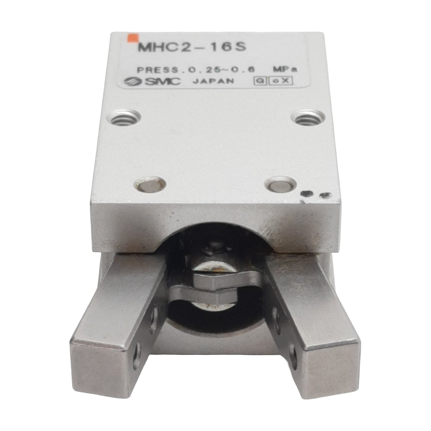 Used SMC MHC2-16S Pneumatic Angular Gripper, ø16mm Bore, 0.31Nm, M5, 0.25-0.6MPa