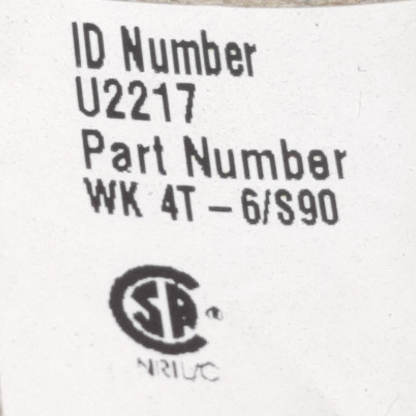 Used Turck Wk 4T-6/S90 Actuator and Sensor Cordset 250V, 4A, M12 4-Pin Female, 2m