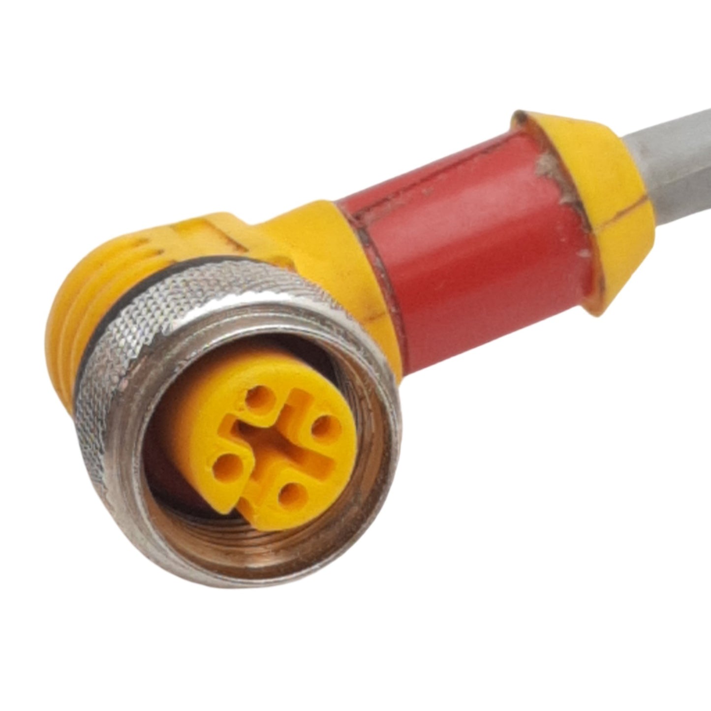 Used Turck Wk 4T-6/S90 Actuator and Sensor Cordset 250V, 4A, M12 4-Pin Female, 2m