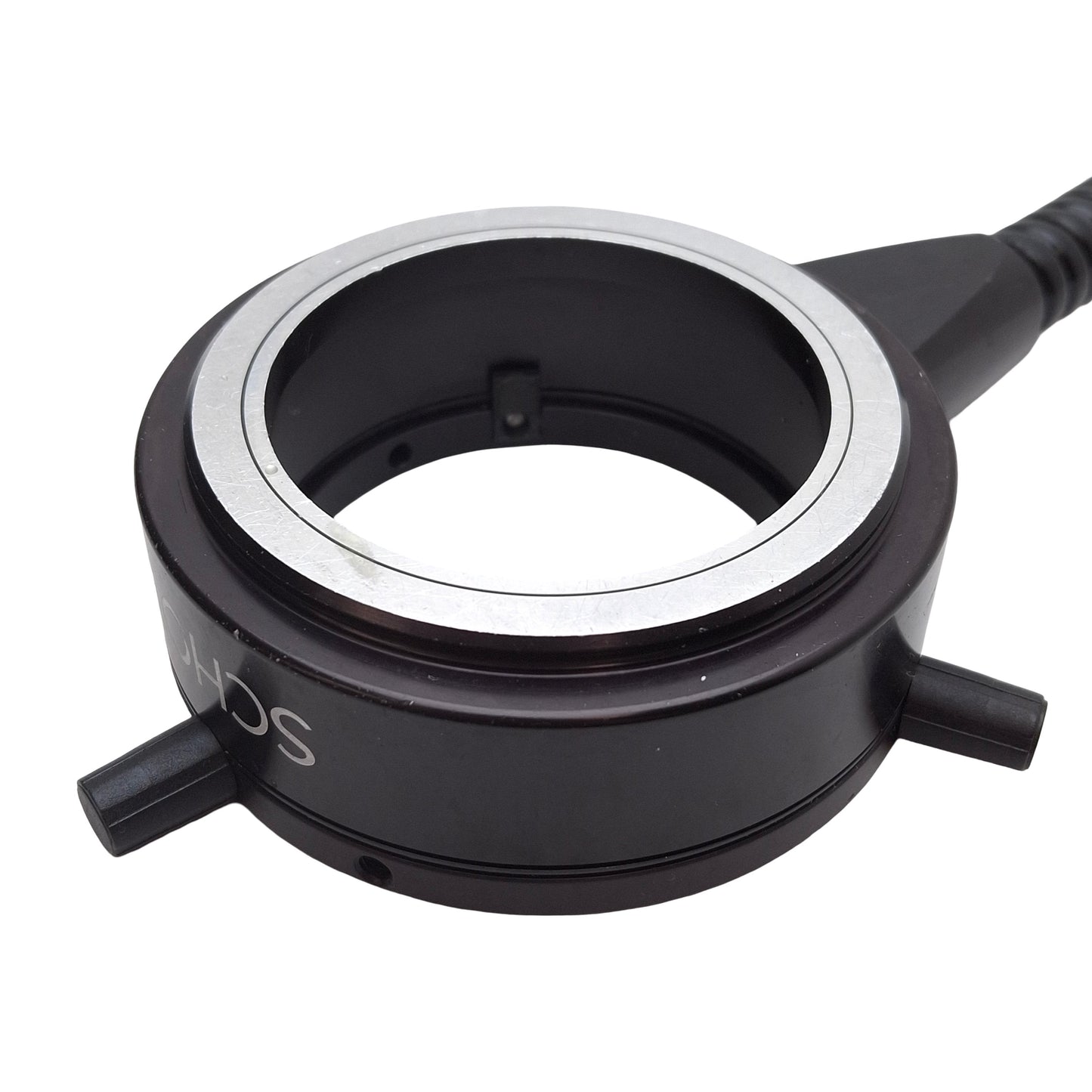 Used Schott A08600 Universal Fiber Optic Ring Light, ø60mm ID, ø5/8in Input, 33in