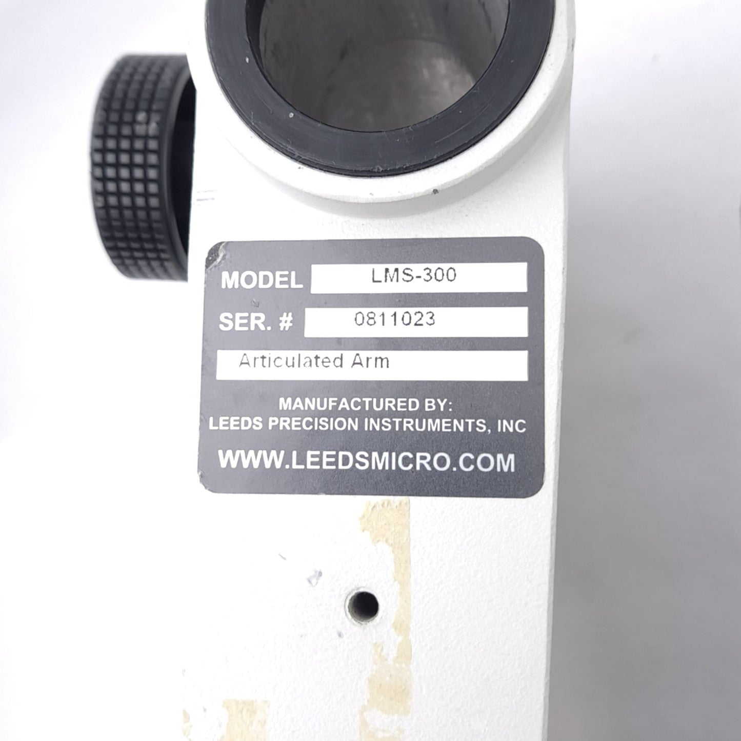 Used Leeds LMS-300 Articulating Microscope Stereoscope Boom Arm, 2-Joint, 24.5" Reach