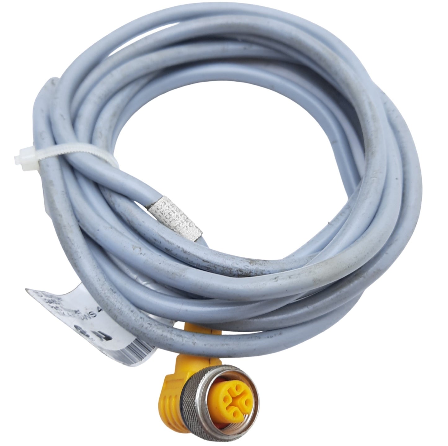 Used Turck WK 4.4T-2-WS 4.4T/S675 Right-Angle M12 Eurofast Female x Bare End Cable 2m
