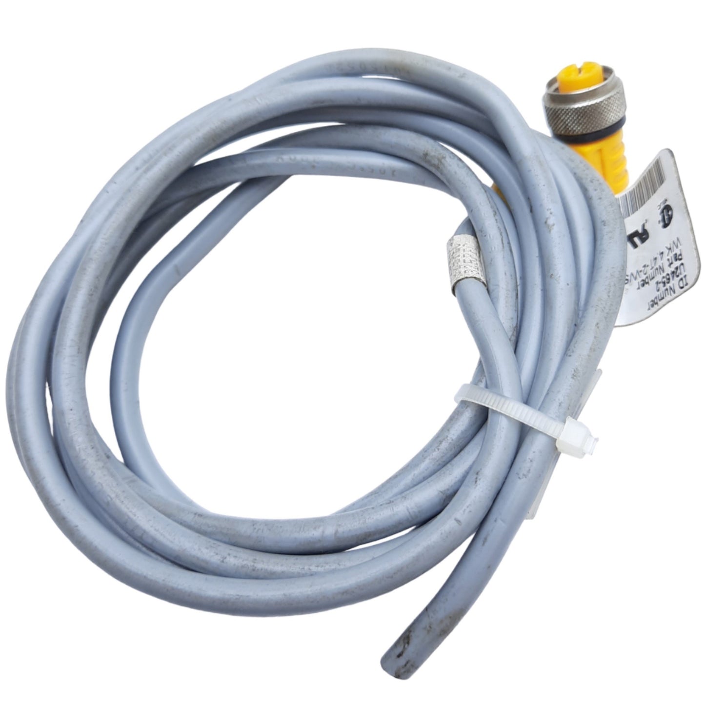 Used Turck WK 4.4T-2-WS 4.4T/S675 Right-Angle M12 Eurofast Female x Bare End Cable 2m