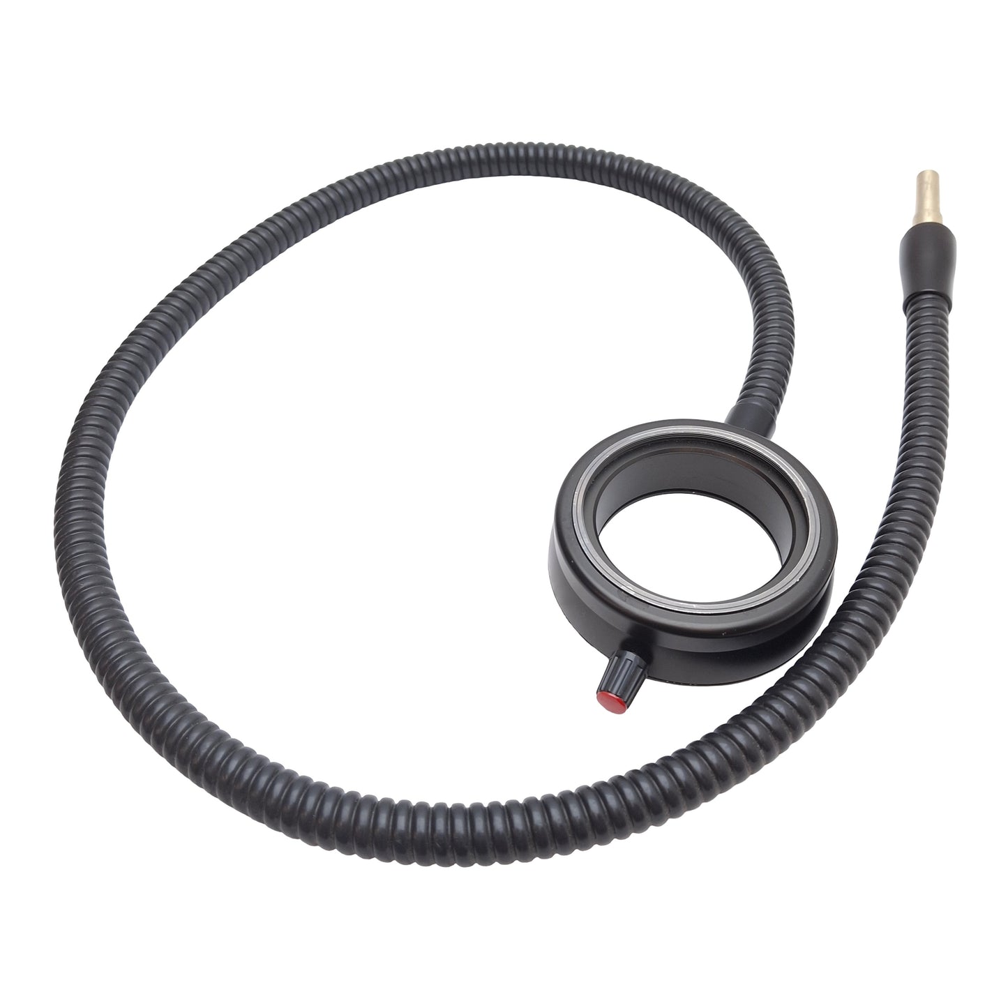 Used Fiber Optic Ring Light Guide, ø58mm ID, ø9.3mm Bundle, ø10mm Input, 42.5in Long