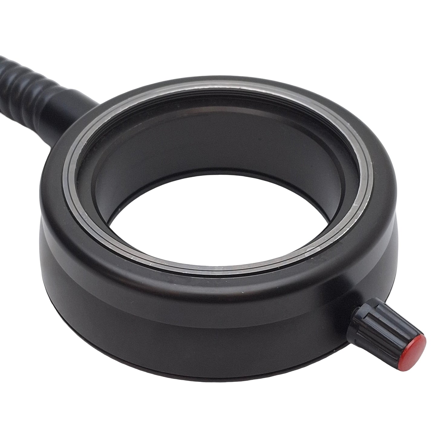 Used Fiber Optic Ring Light Guide, ø58mm ID, ø9.3mm Bundle, ø10mm Input, 42.5in Long